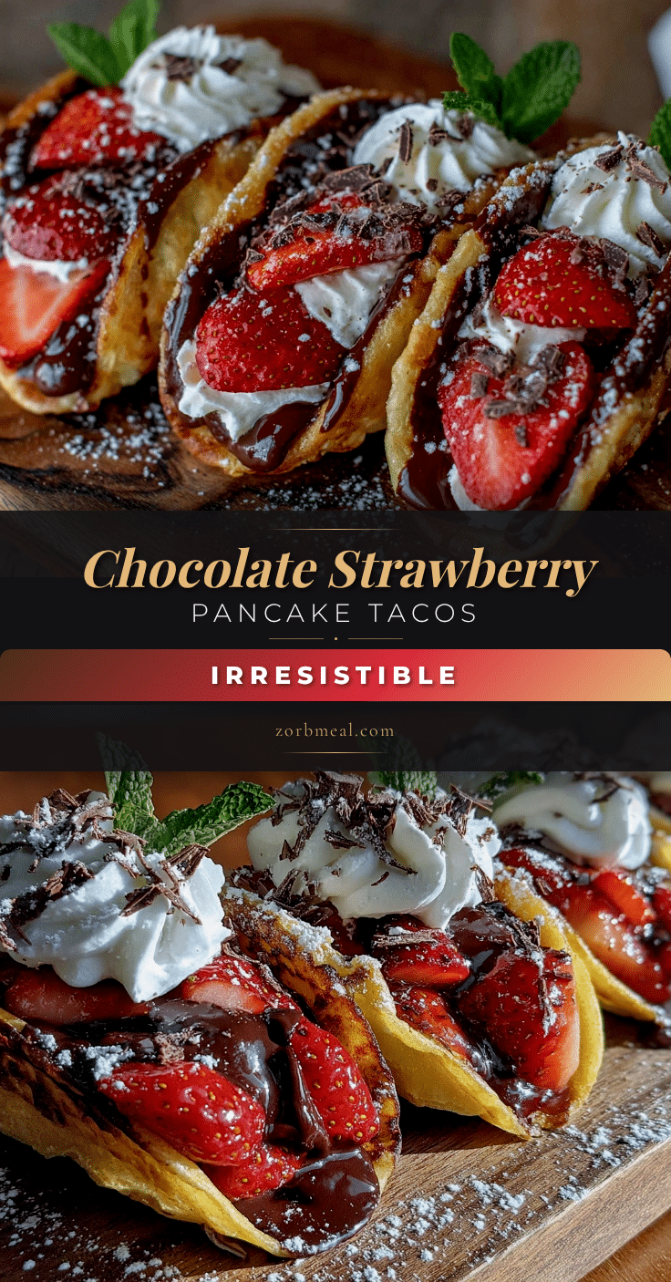 chocolate-dipped strawberry pancake tacos recipe