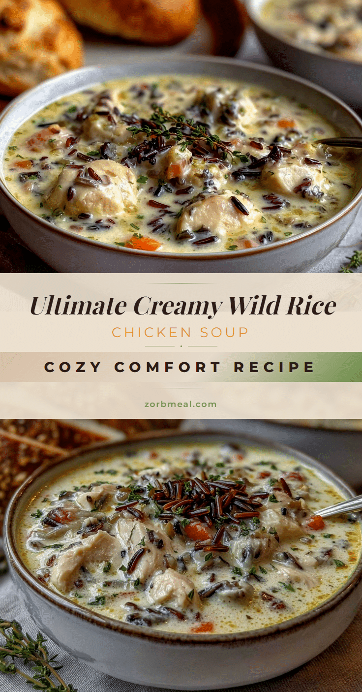 creamy wild rice and chicken soup recipe