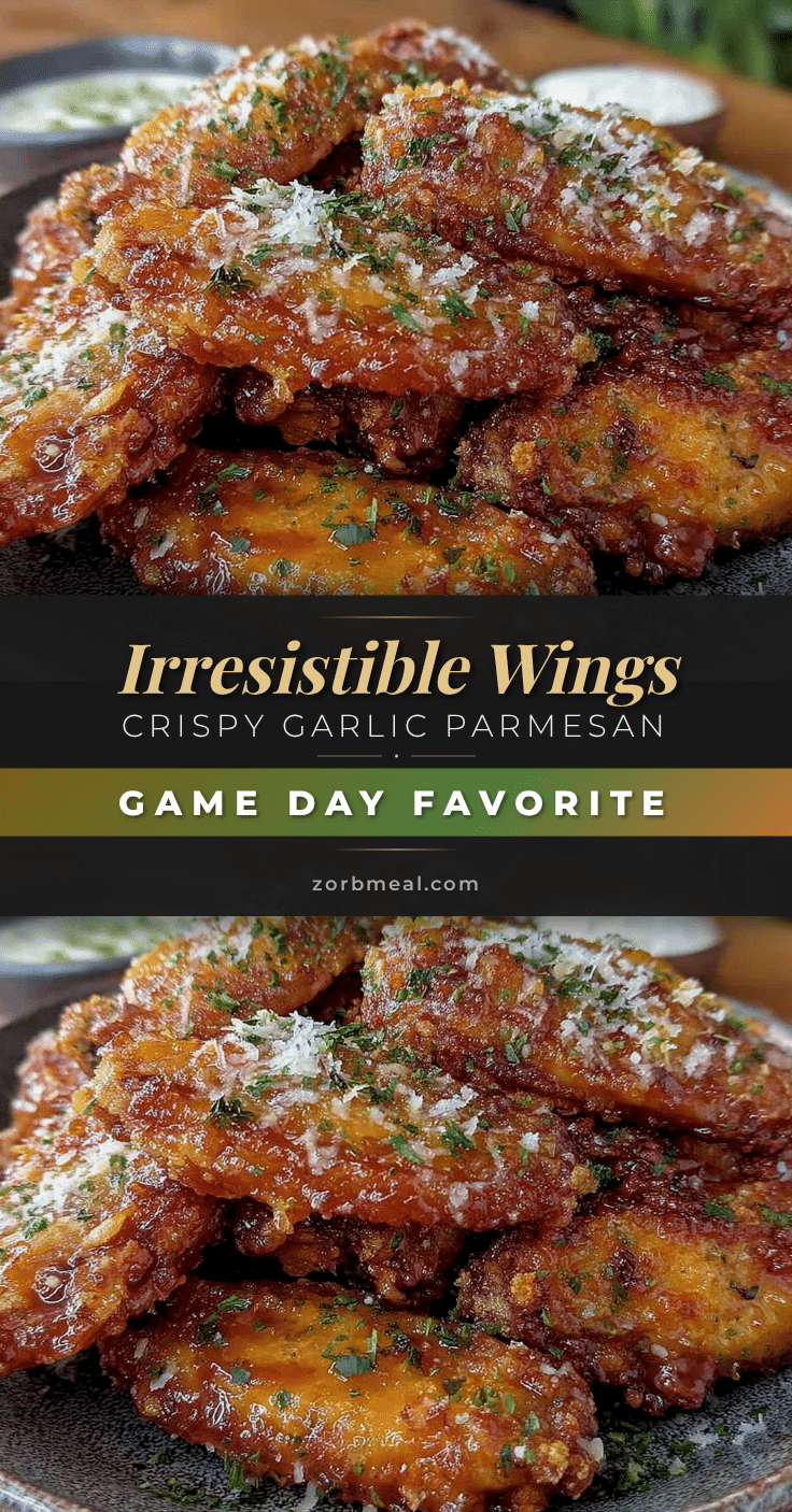 crispy garlic Parmesan wings recipe