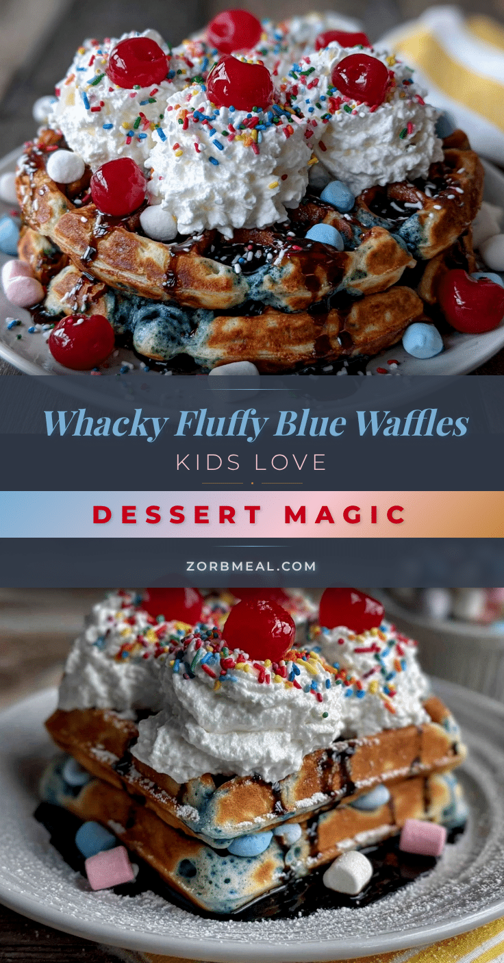 Dr. Seuss blue waffles recipe