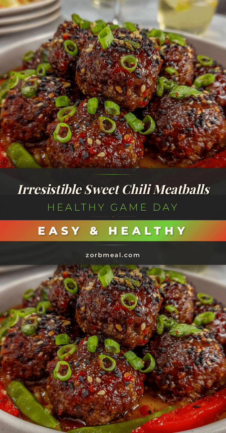 Healthy Sweet Chili Meatballs recipe