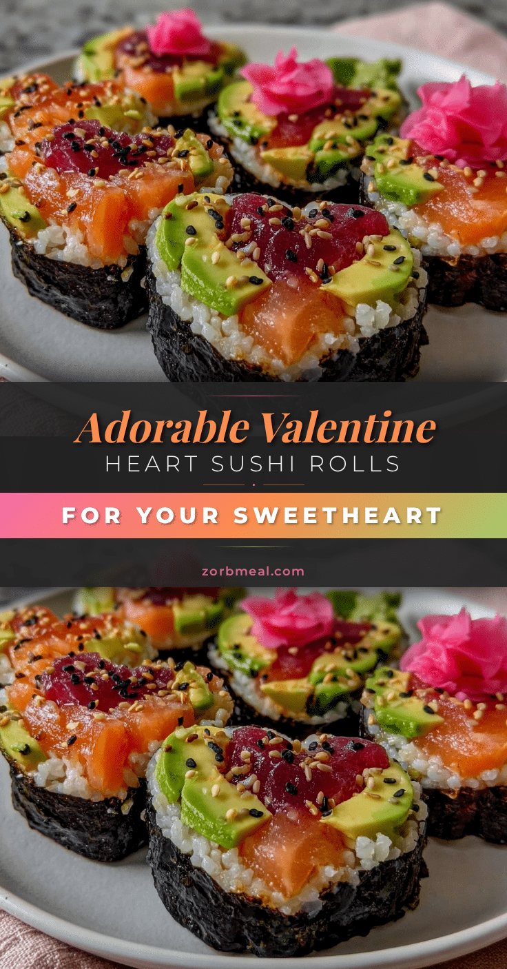 heart-shaped sushi rolls recipe