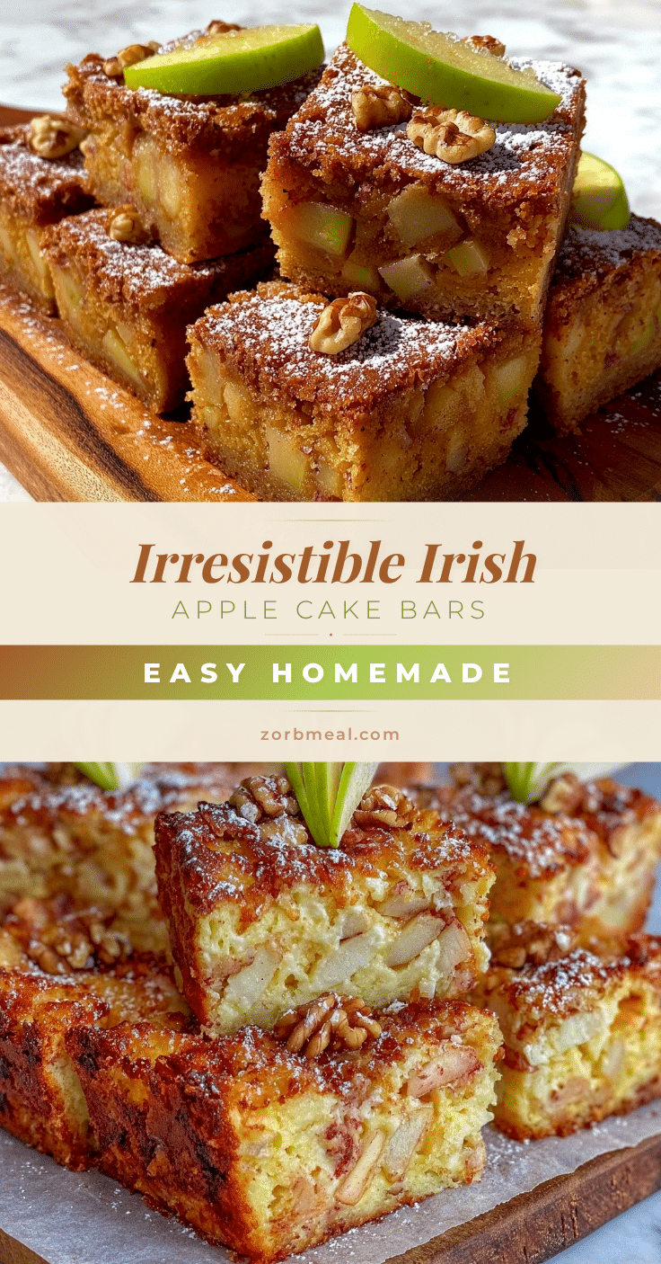 Irish Apple Cake Bars recipe