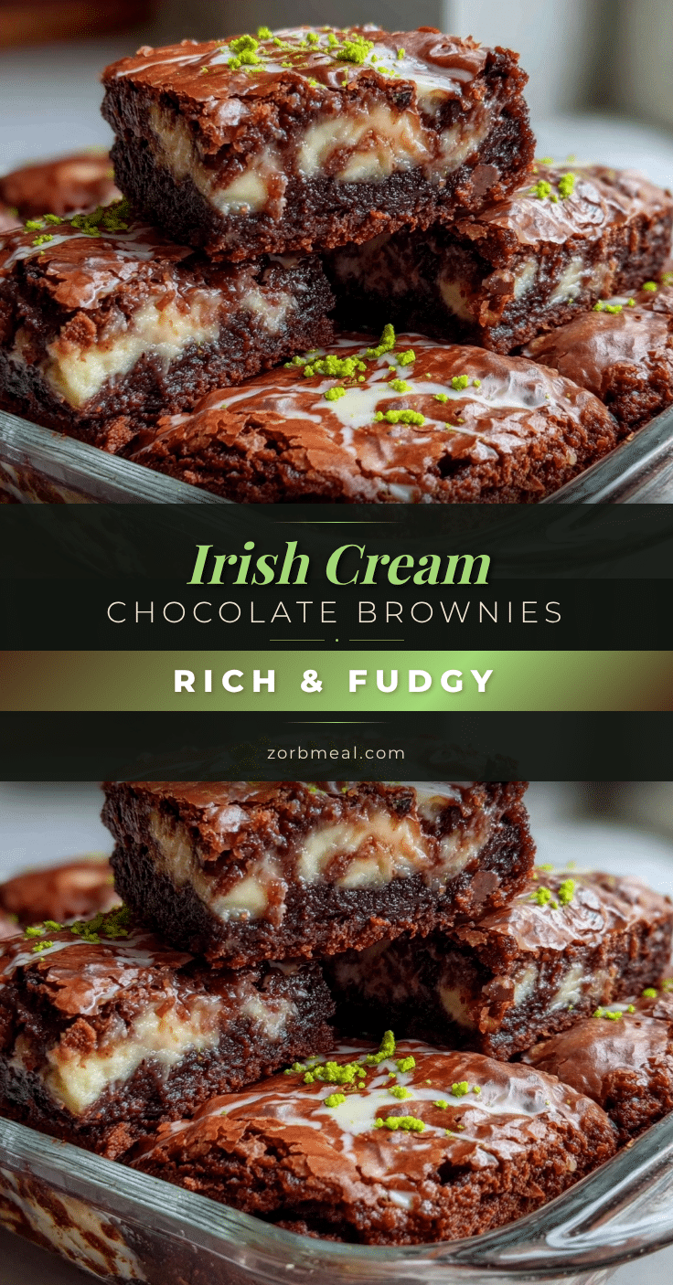 Irish Cream Chocolate Brownies recipe