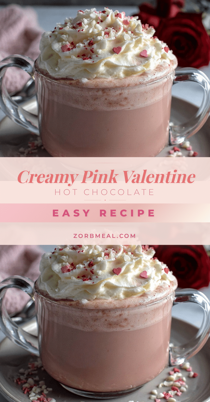 pink whipped hot chocolate recipe