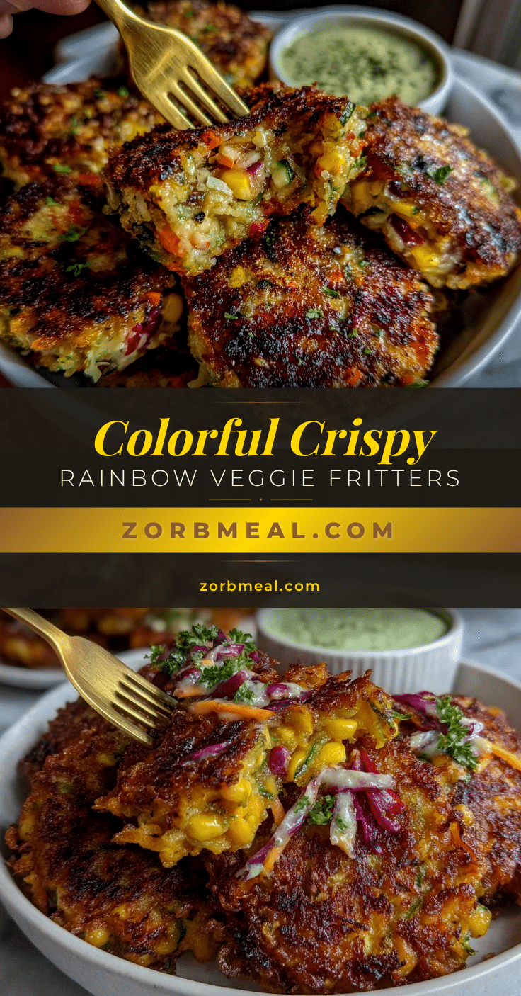 rainbow veggie fritters recipe