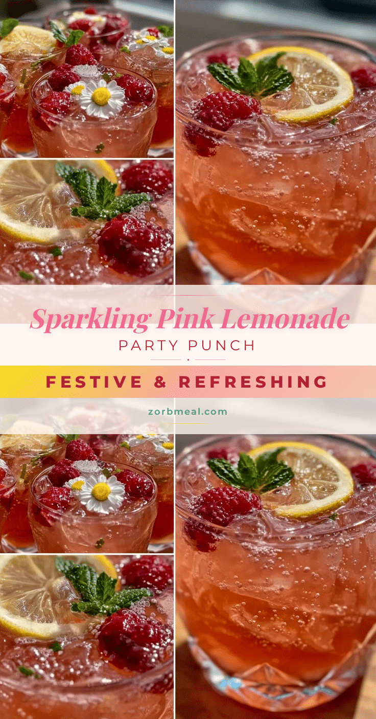 Sparkling Pink Lemonade Punch recipe