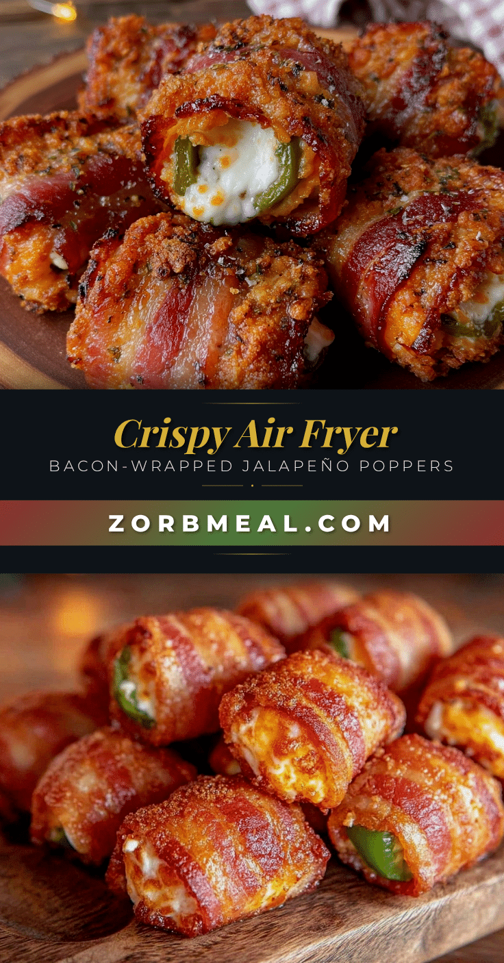 air fryer jalapeño poppers bacon wrapped recipe