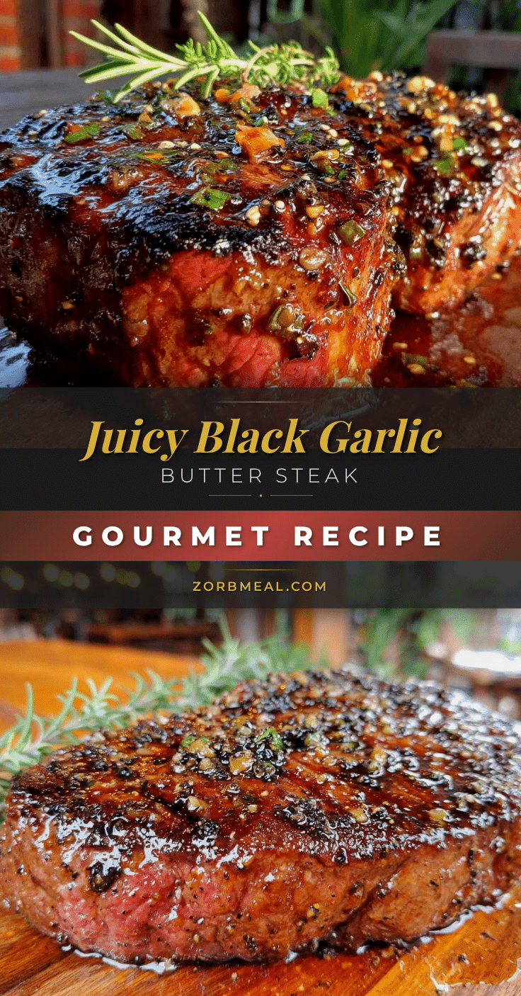 black garlic butter steak recipe