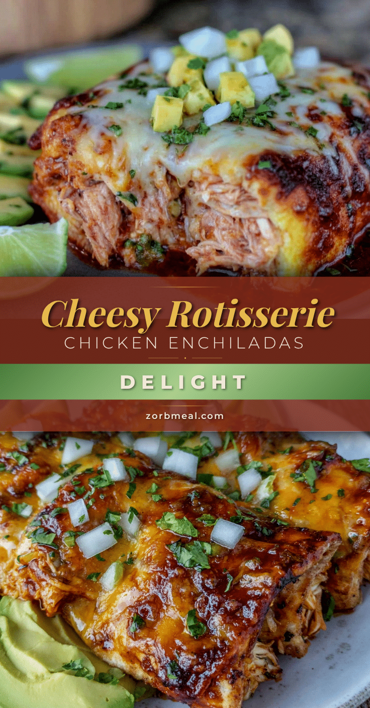 cheesy rotisserie chicken enchiladas recipe