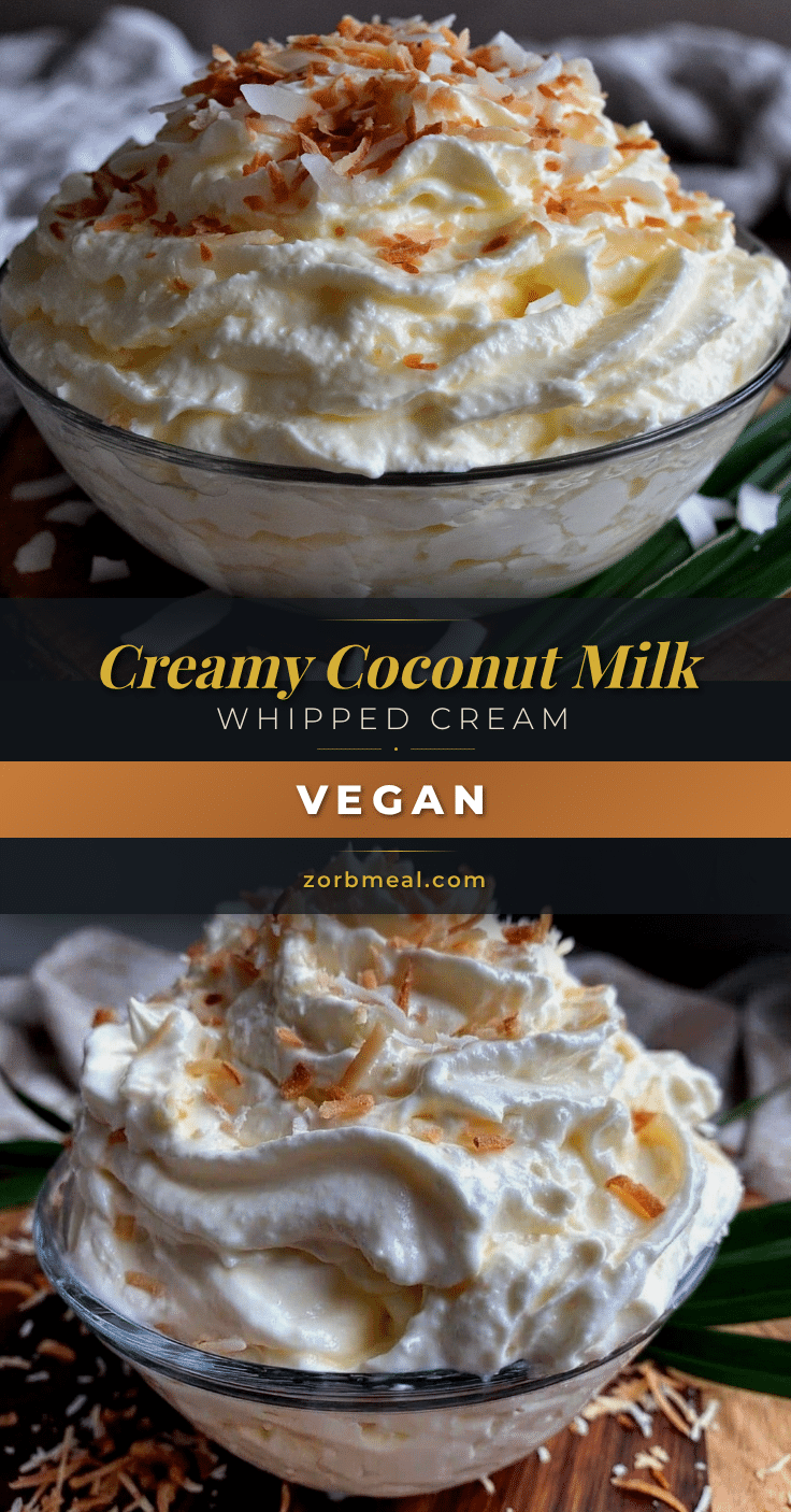 coconut milk whipped cream recipe