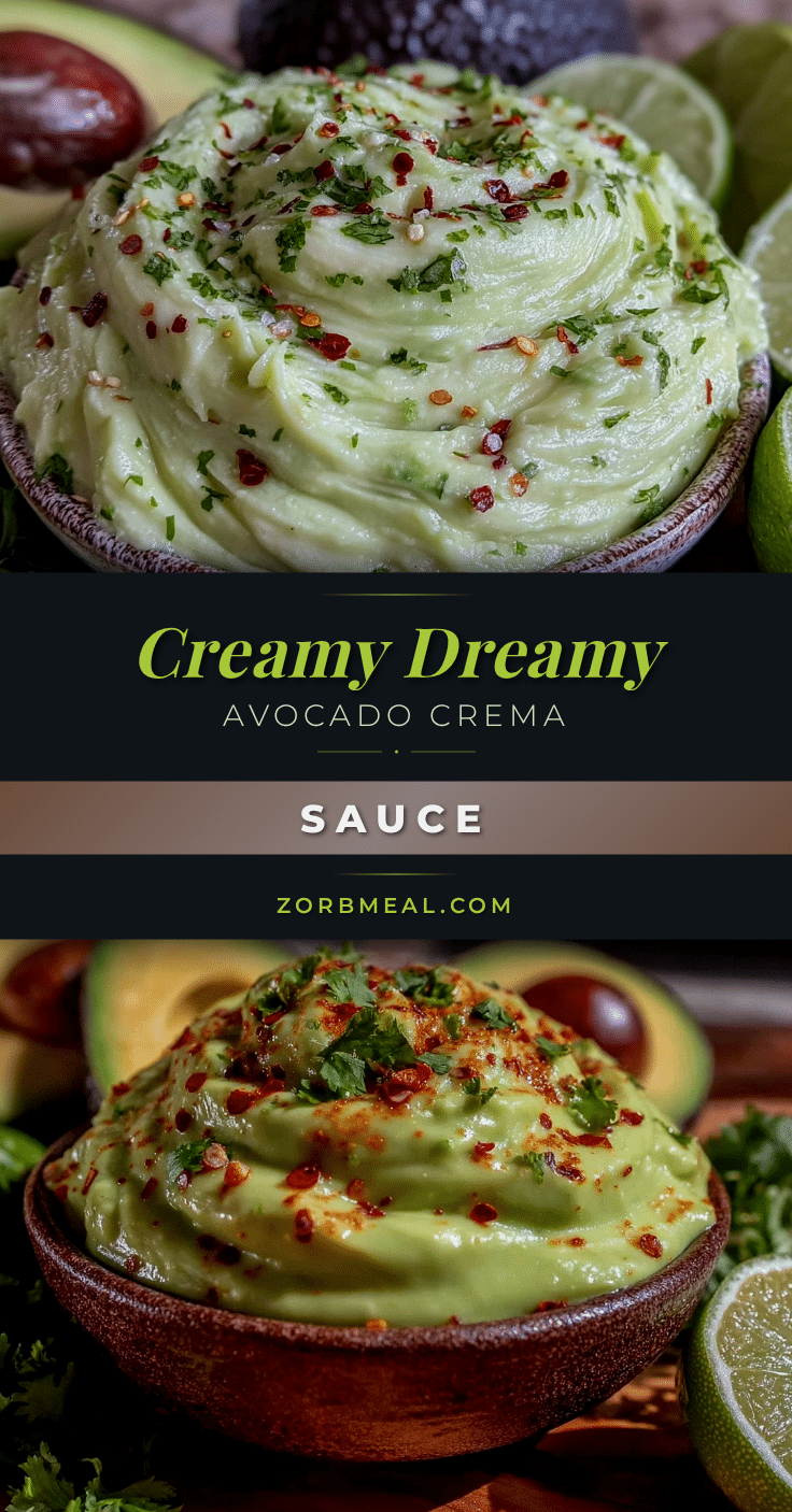 creamy avocado crema sauce recipe