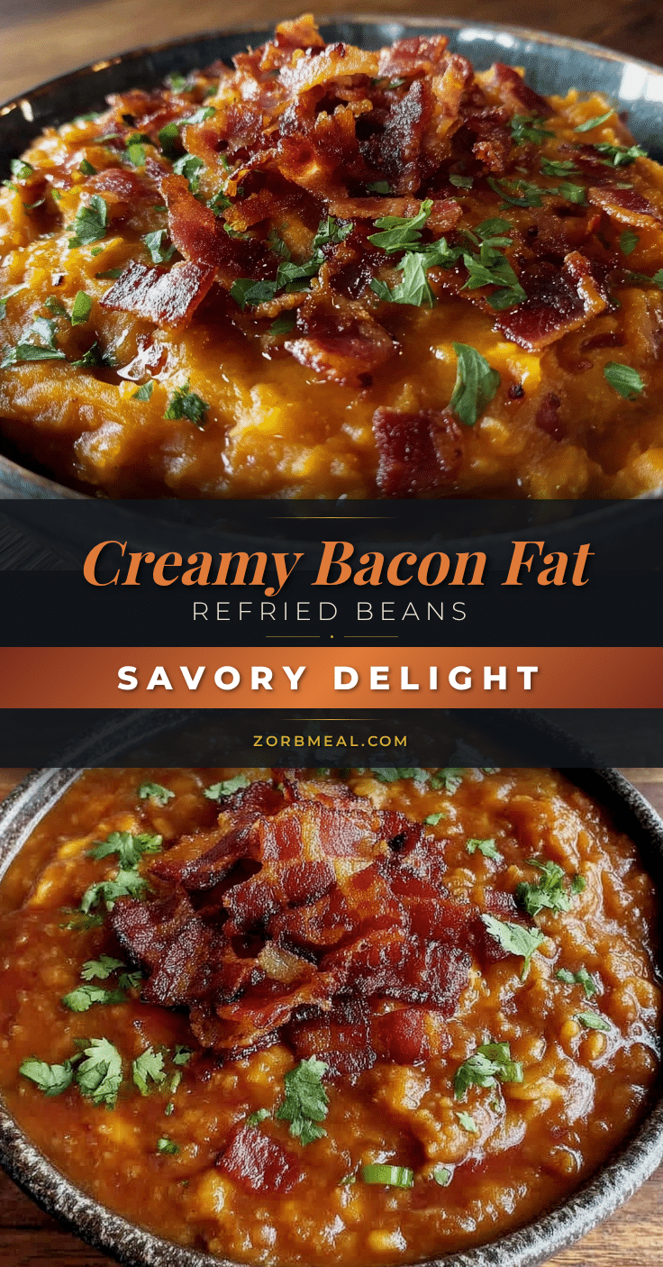 creamy bacon fat refried beans recipe