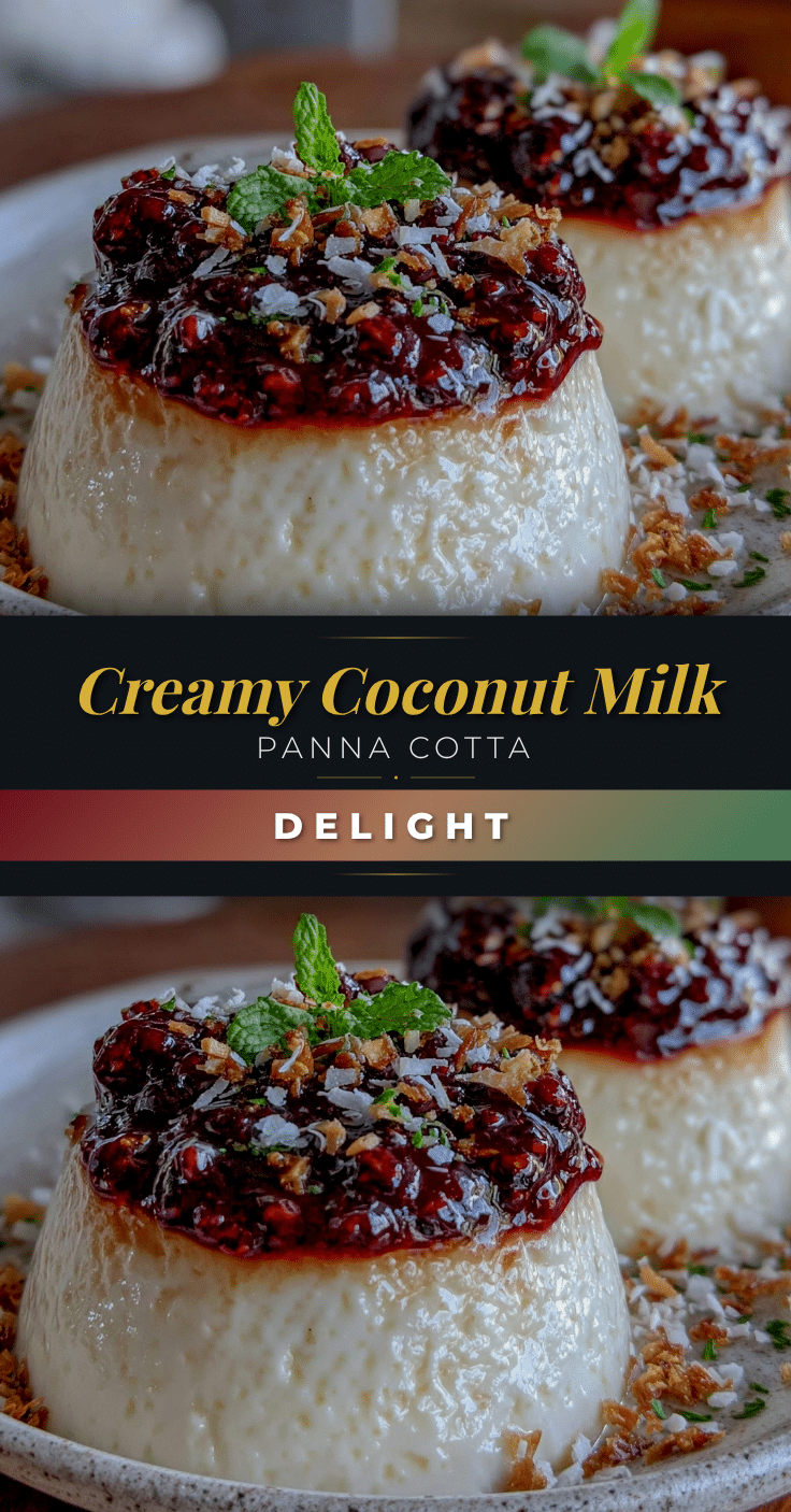 creamy coconut milk panna cotta recipe