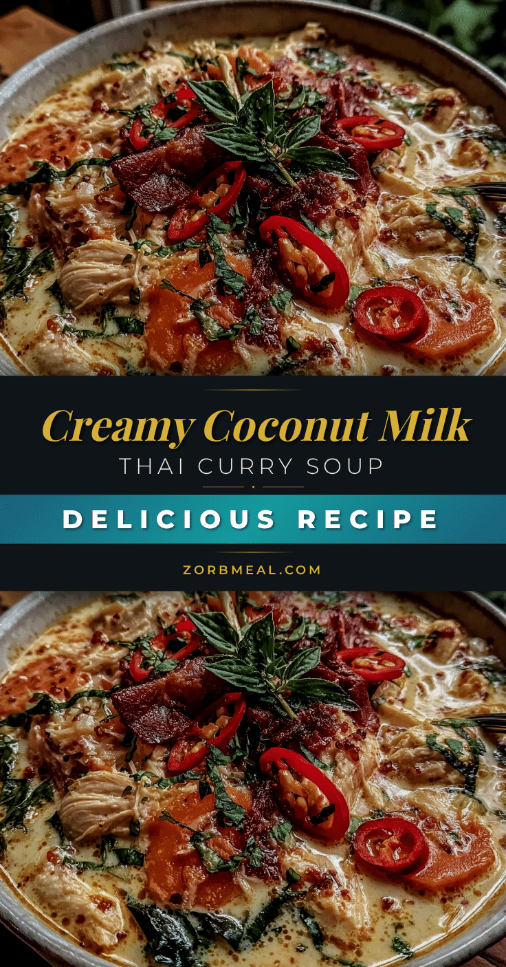 creamy coconut milk thai curry soup recipe