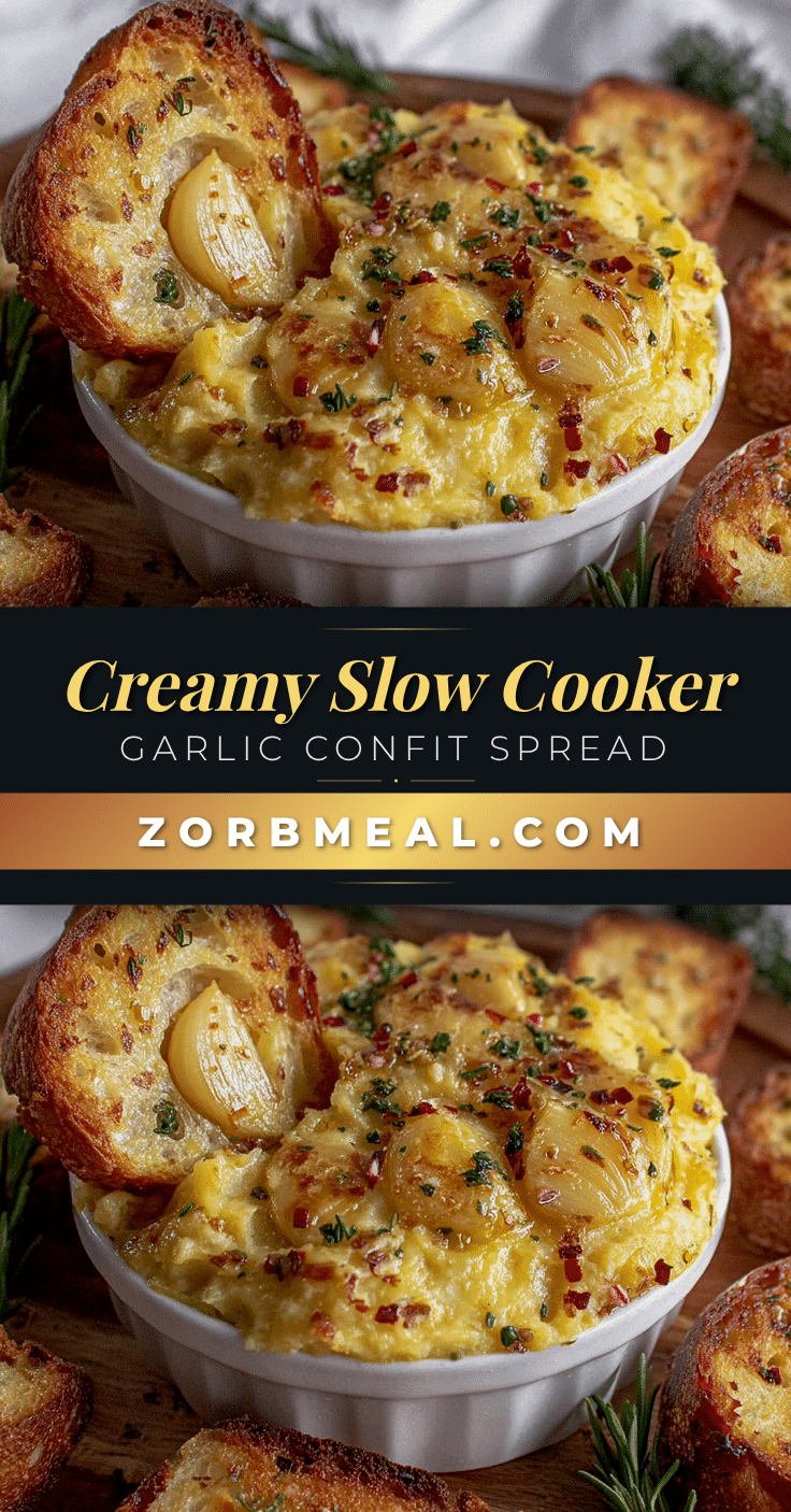 creamy garlic confit spread recipe