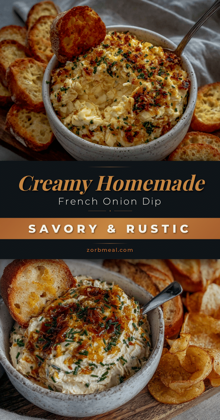 creamy homemade french onion dip recipe
