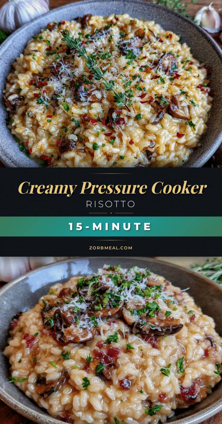 creamy pressure cooker risotto recipe