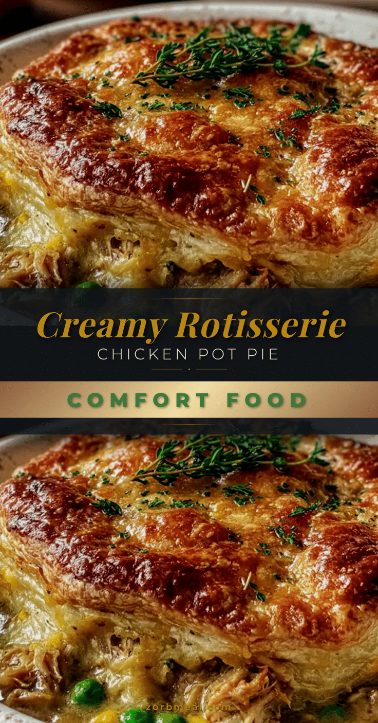 creamy rotisserie chicken pot pie recipe