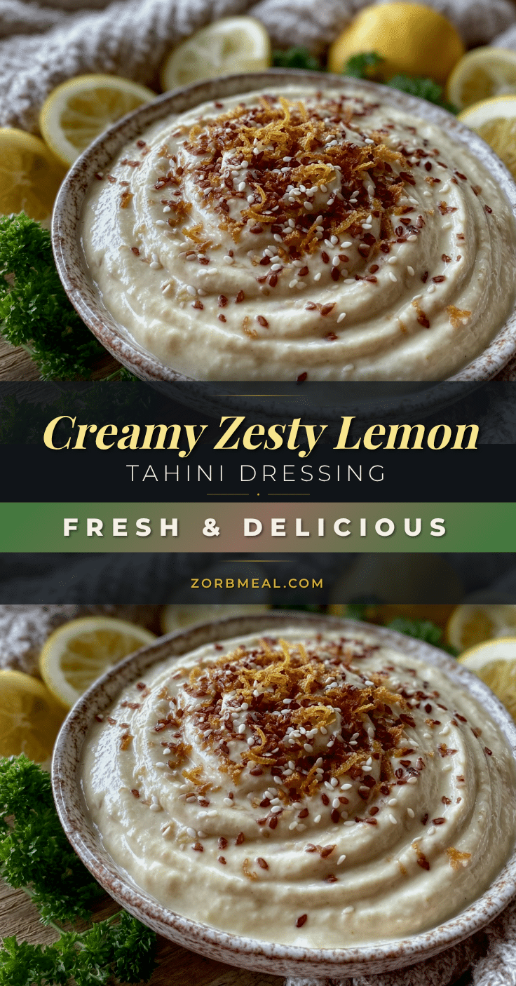 creamy tahini dressing recipe
