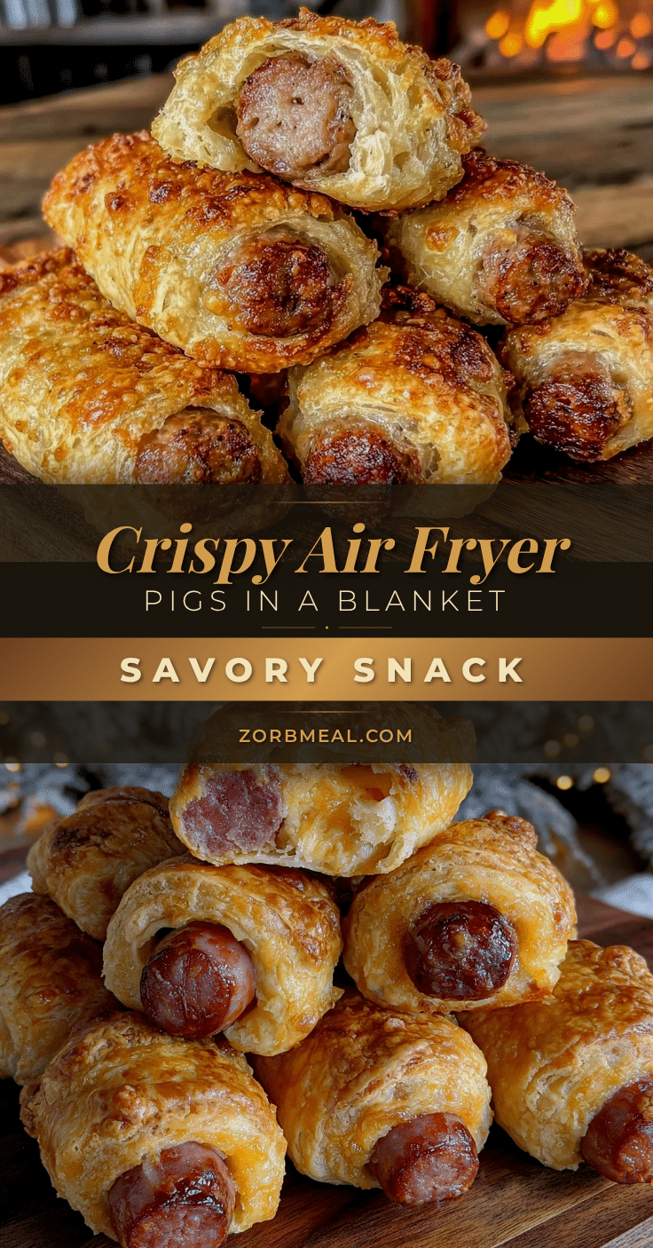 crispy air fryer pigs in a blanket recipe