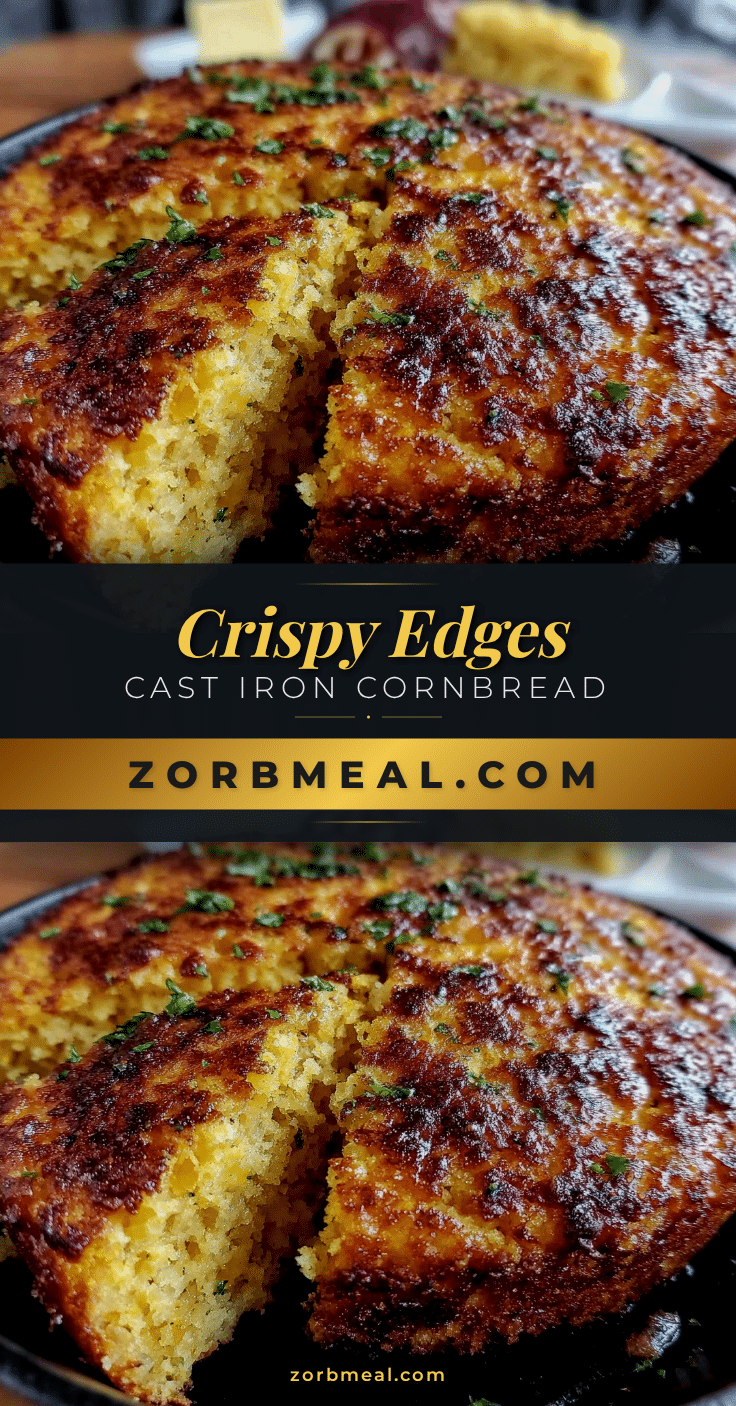 crispy cast iron skillet cornbread recipe