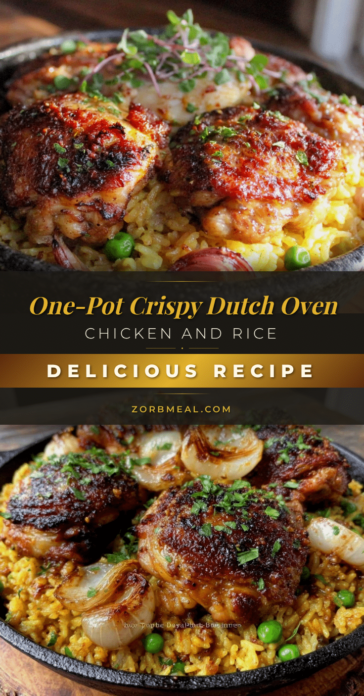 crispy dutch oven chicken and rice recipe