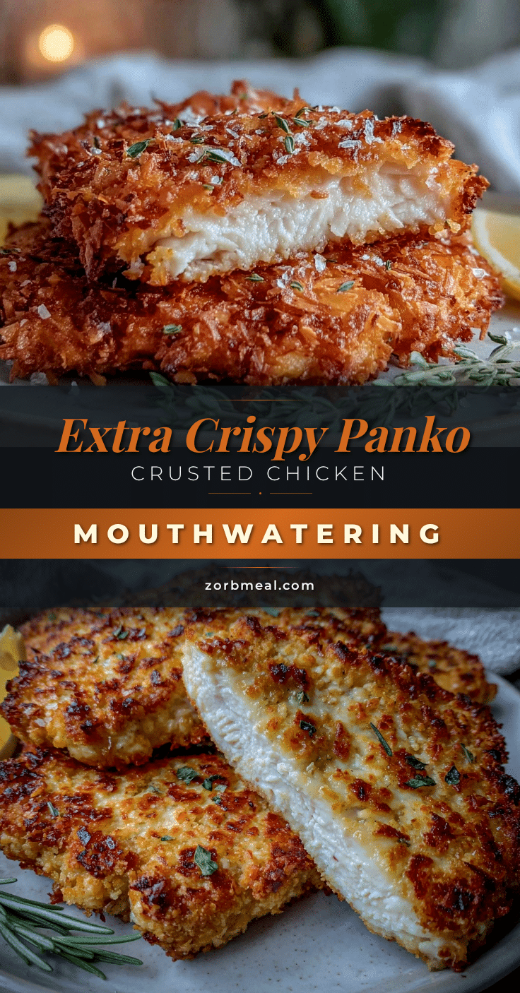 crispy panko crusted chicken recipe
