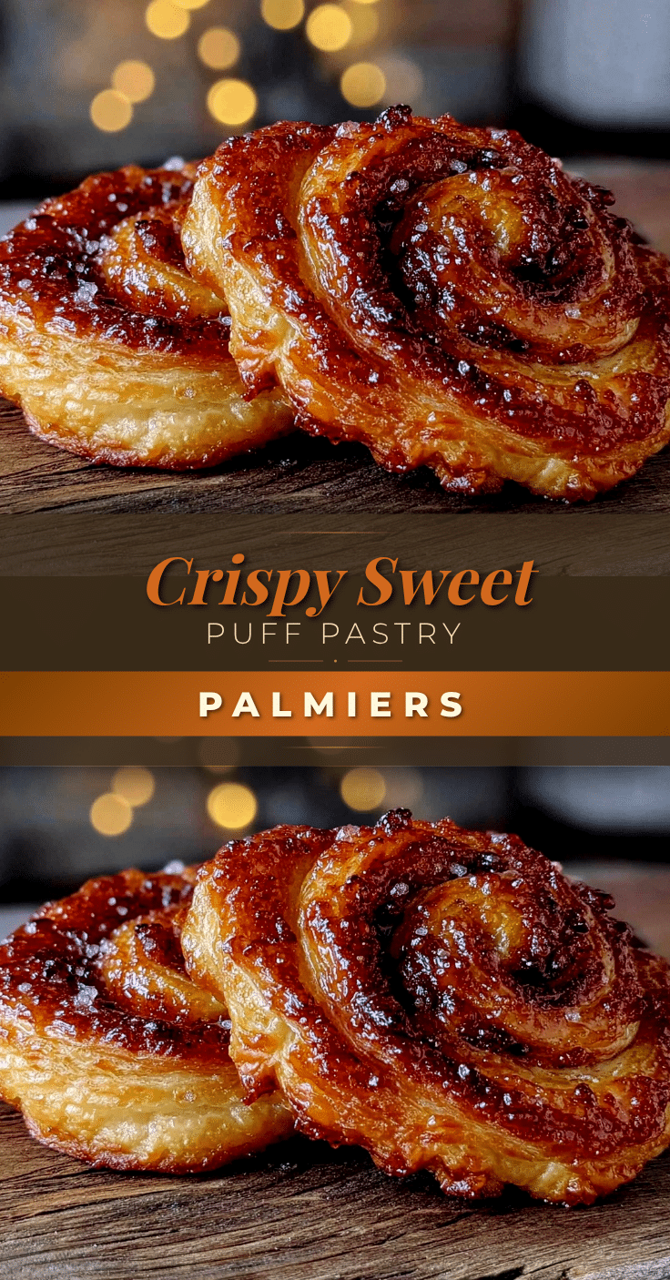crispy puff pastry palmiers recipe