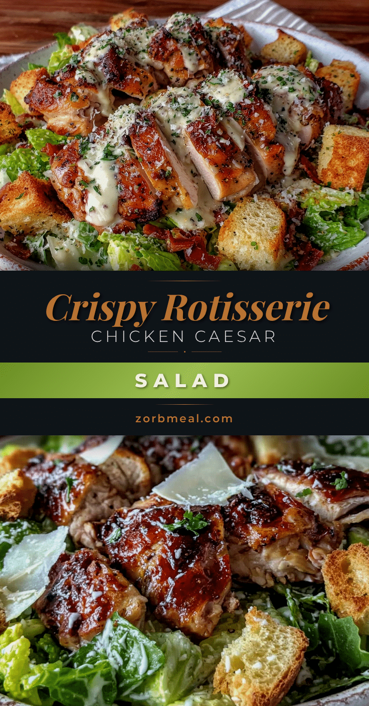 crispy rotisserie chicken caesar salad recipe