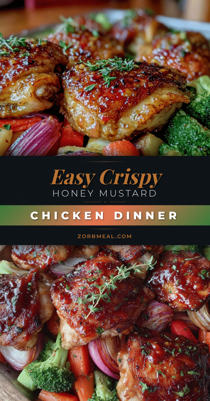 easy crispy sheet pan honey mustard chicken recipe
