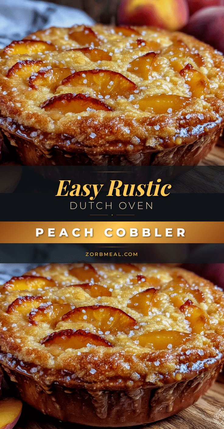 easy dutch oven peach cobbler recipe
