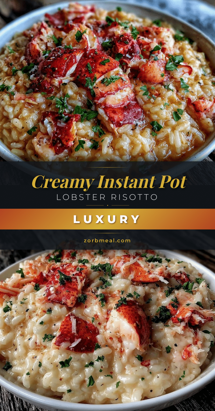 Instant Pot lobster risotto recipe