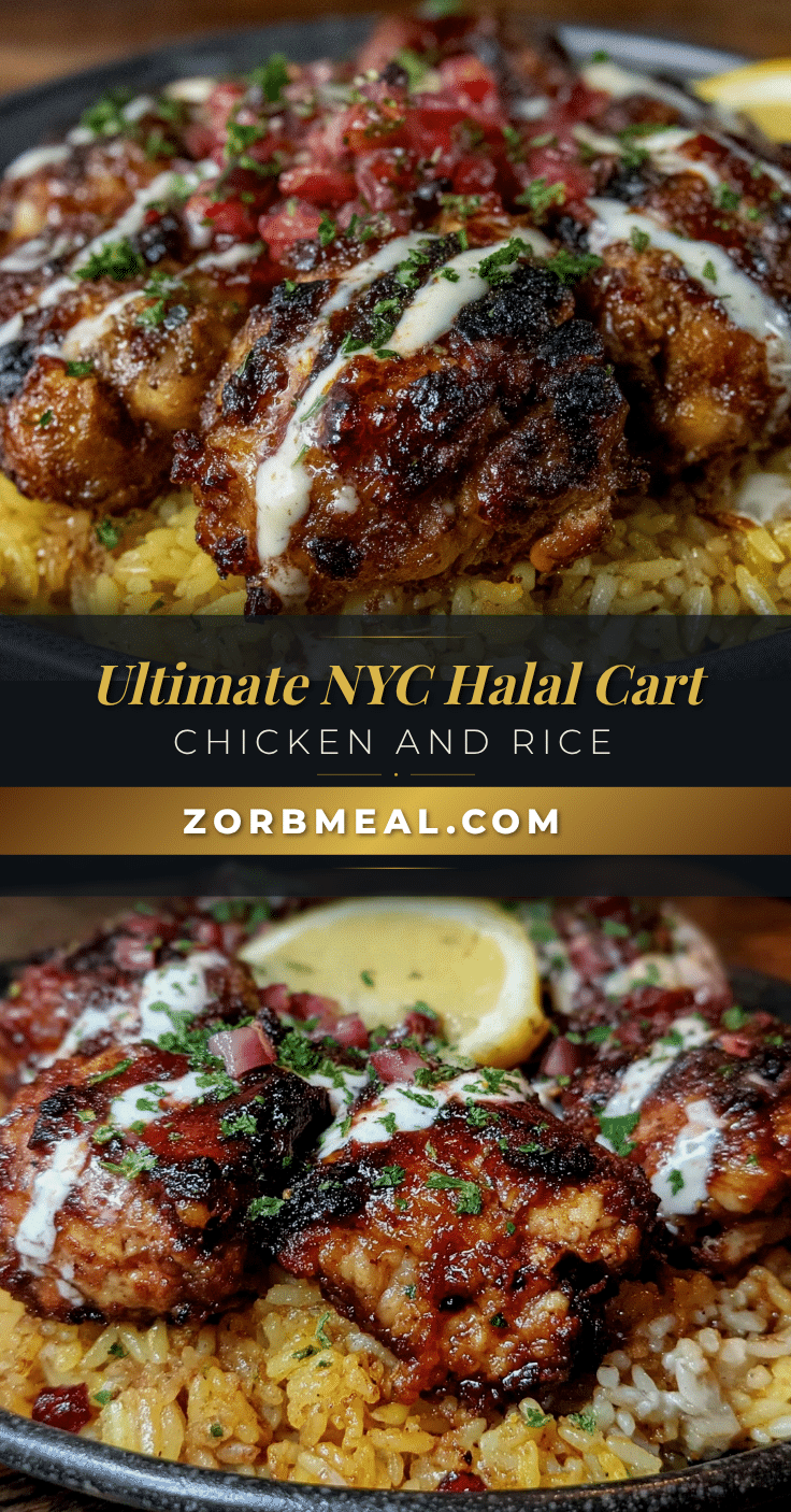 NYC Halal Cart Chicken and Rice recipe