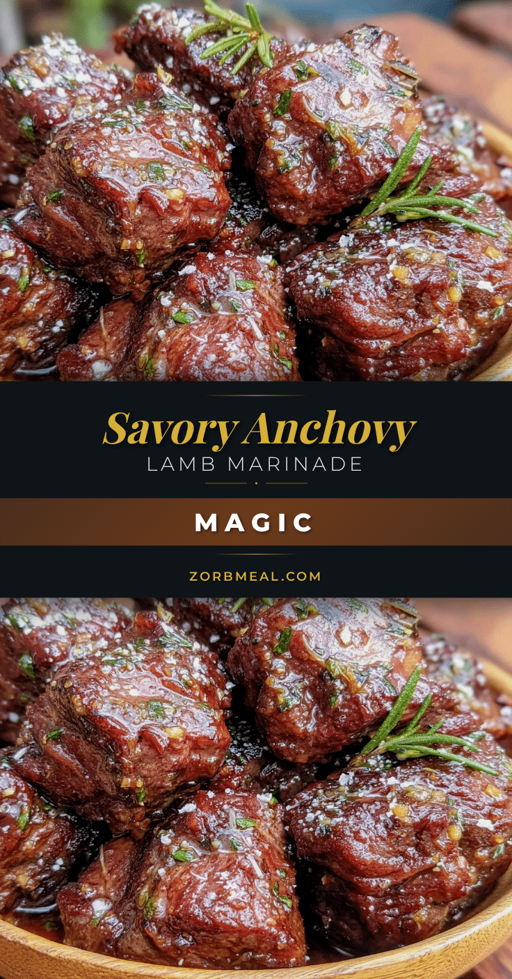 savory anchovy lamb marinade recipe