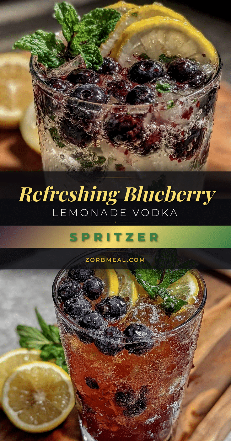 blueberry lemonade vodka spritzer recipe