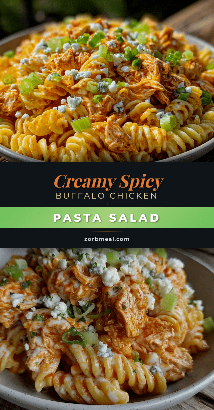 buffalo chicken pasta salad recipe