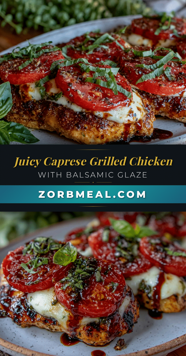 Caprese grilled chicken recipe