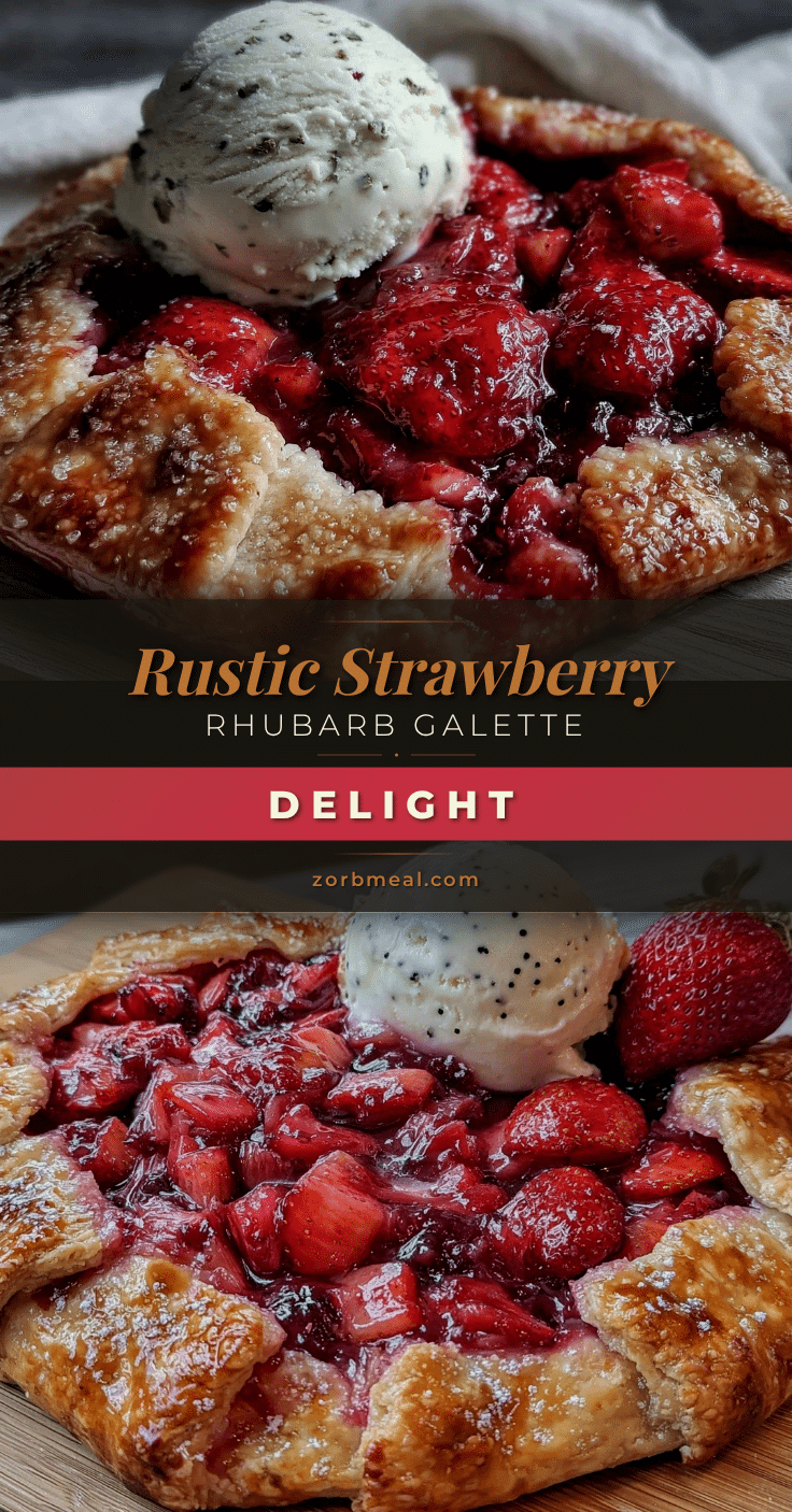 classic strawberry rhubarb galette recipe