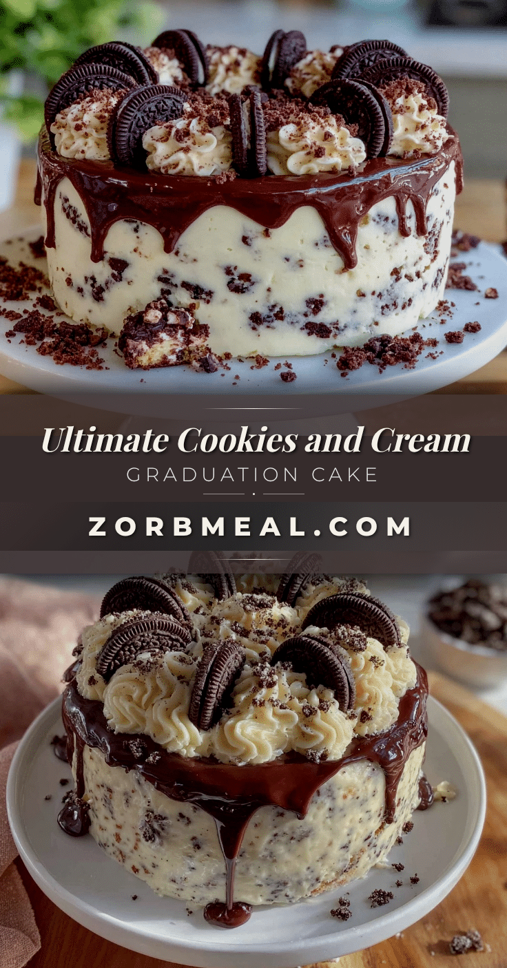 cookies and cream graduation cake recipe