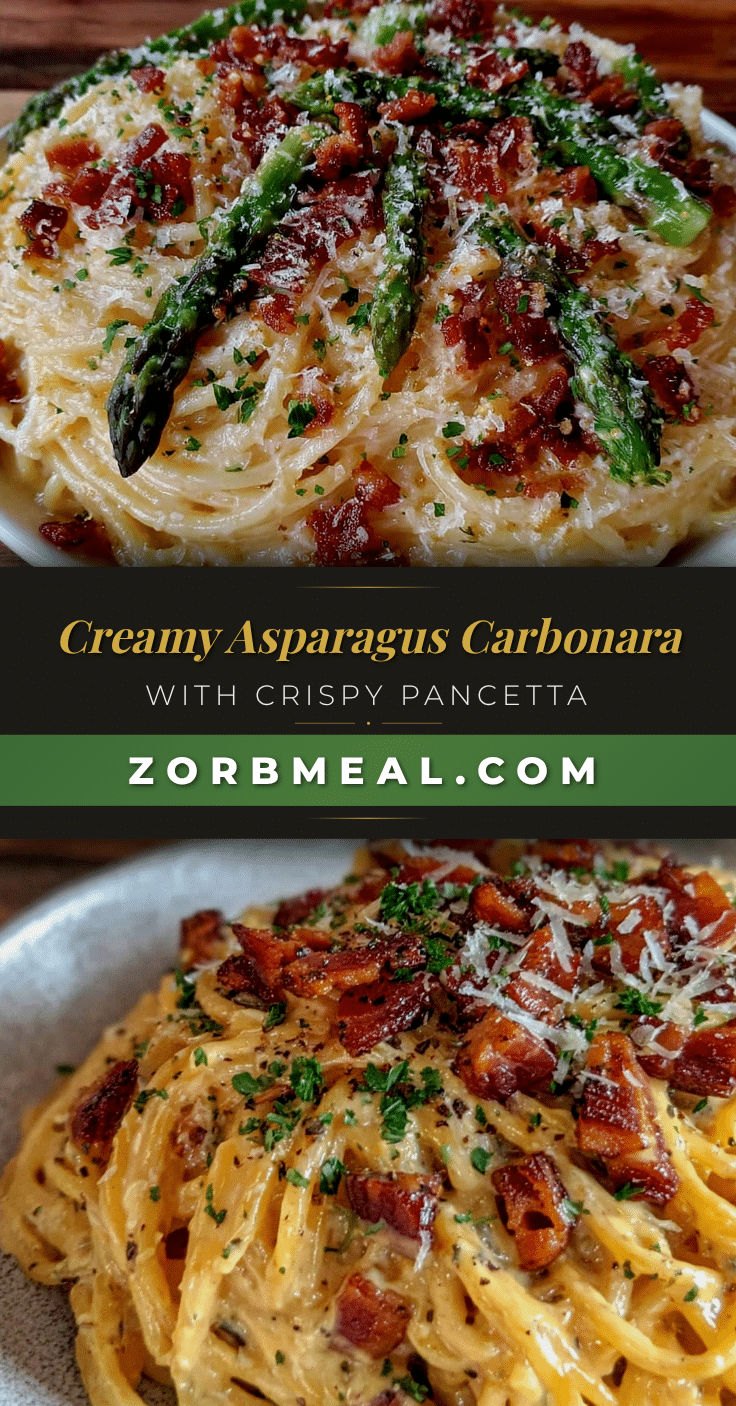 creamy asparagus carbonara recipe