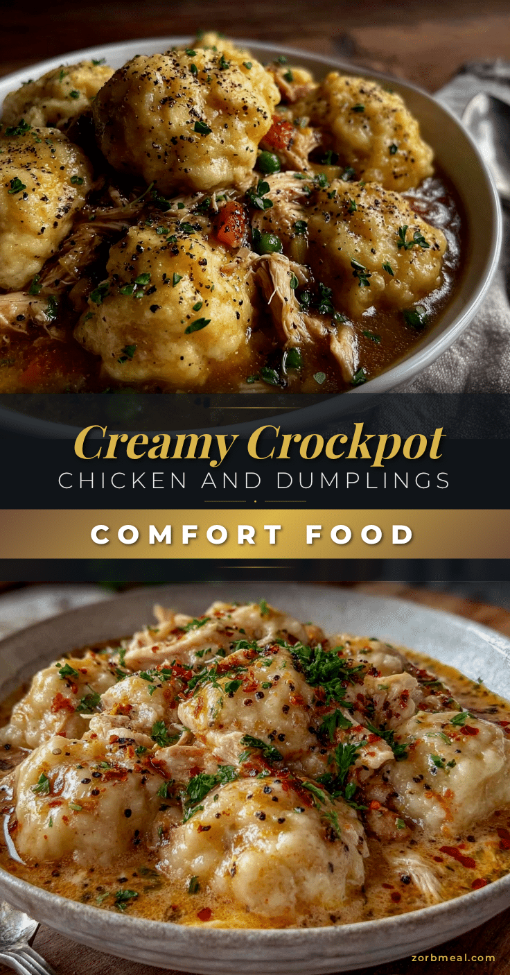 creamy crockpot chicken and dumplings recipe