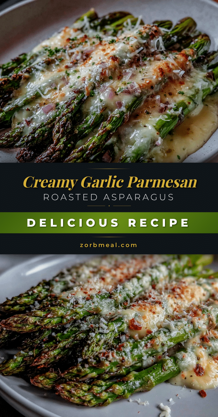 creamy garlic parmesan roasted asparagus recipe