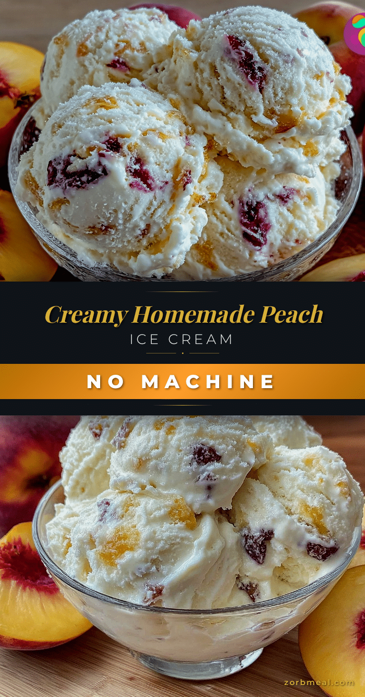creamy homemade peach ice cream recipe