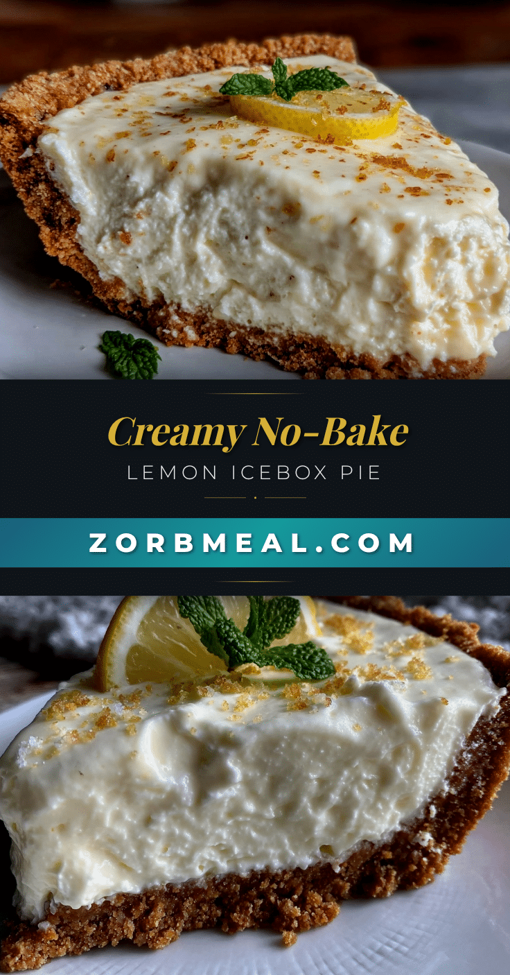 creamy no-bake lemon icebox pie recipe