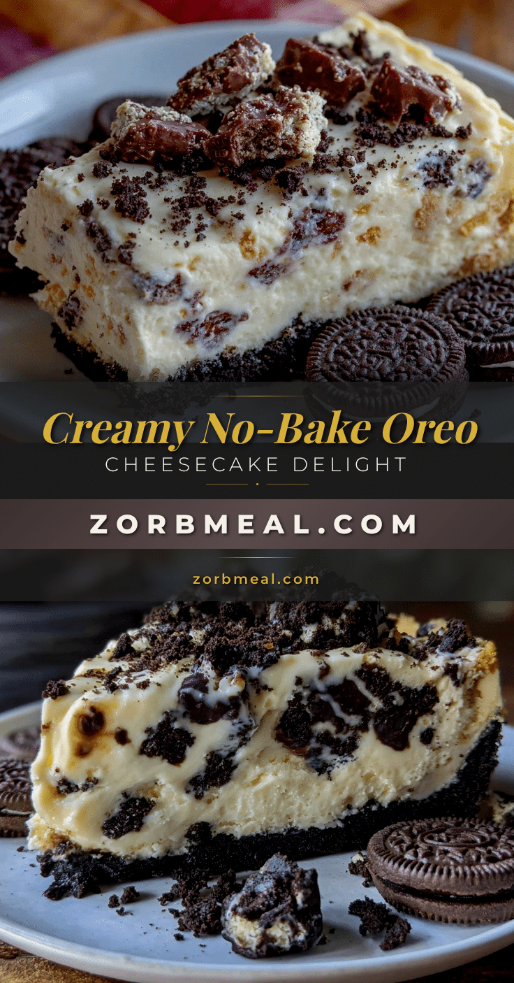 Creamy No-Bake Oreo Cheesecake Delight recipe