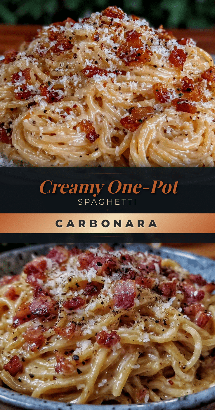 creamy one-pot spaghetti carbonara recipe