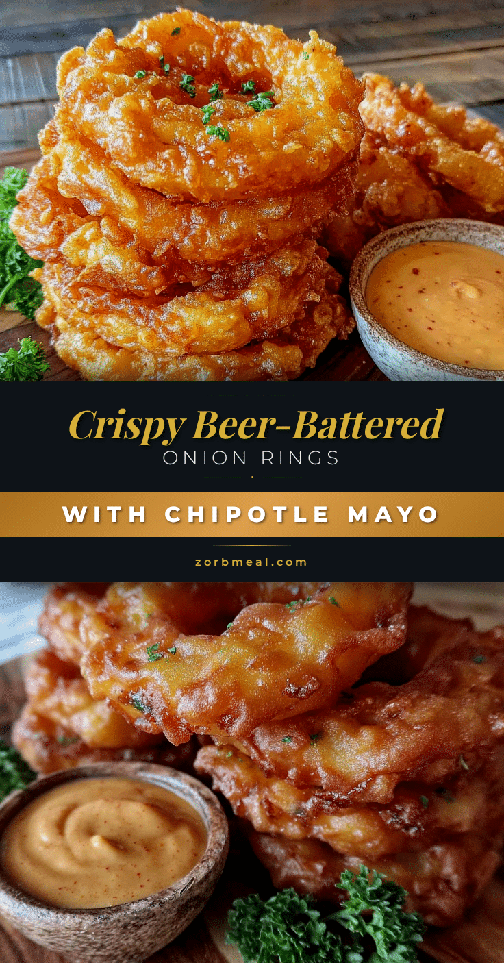 crispy beer-battered onion rings recipe