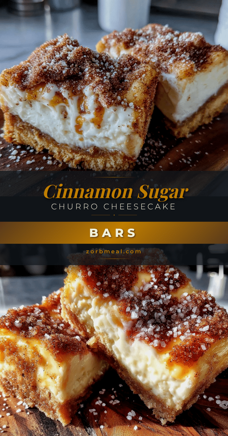 crispy churro cheesecake bars recipe