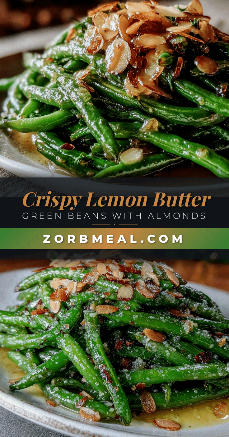 crispy lemon butter green beans recipe